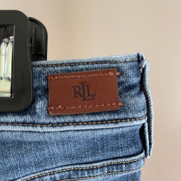 Polo Ralph Lauren Womens Jeans Blue 12 Mid Rise Straight Ankle Stretch - Picture 9 of 14